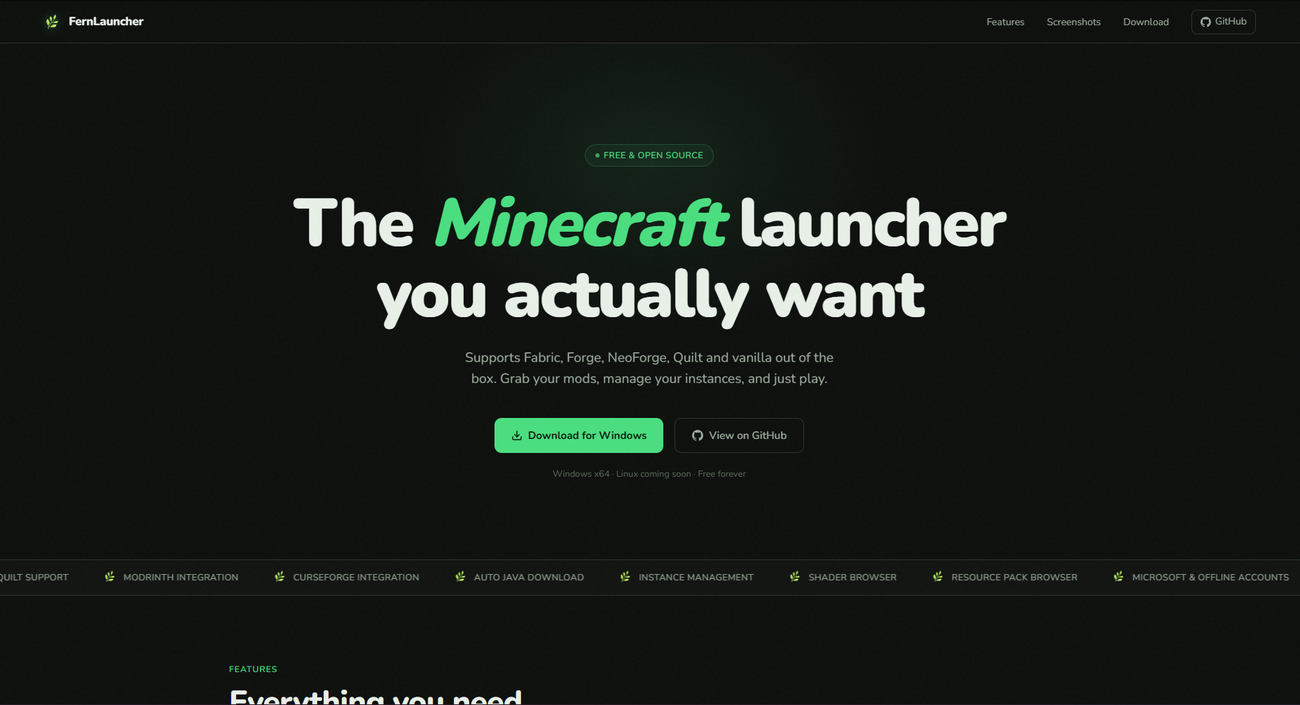 FernLauncher Website